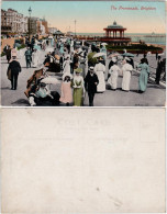 Postcard Brighton Belebte Promenade 1913  - Altri & Non Classificati