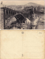 Ansichtskarte  Zerstörte Brücke Und Stadt (Erster Weltkrieg) 1918  - Weltkrieg 1914-18