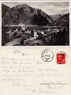 Postcard Eidfjord Blick Auf Die Stadt 1933  - Norway