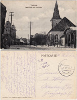 Postcard Tuckum Tukums Hauptkirche Und Markthalle 1917 - Lettonia