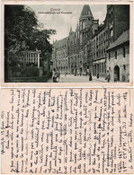 Postcard Gleiwitz Gliwice Niederwallstraße Mit Hauptpost 1921 - Schlesien