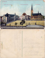 Ansichtskarte Chemnitz Albert Museum, Neues Stadthaus Und Petrikirche 1914  - Chemnitz