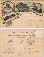 Litho AK Paris Lithographie: Pariser Triumphbogen, Arc De Triom, Theater 1900  - Altri & Non Classificati