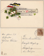 Ansichtskarte  Glückwunsch - Neujahr/Sylvester - Patriotika 1916  - Nouvel An