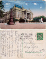 Ansichtskarte Wiesbaden Theater Und Schiller-Denkmal 1925 - Wiesbaden