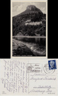 Ansichtskarte Porschdorf-Bad Schandau Lilienstein Elbansicht 1953 - Bad Schandau