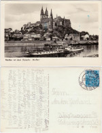 Ansichtskarte Meißen Panorama Mit Dom Und Dampfer 1956 - Meissen