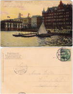 Ansichtskarte Hamburg Alsterpavillon Und Hamburger Hof - Bottsanleger 1913  - Otros & Sin Clasificación