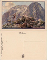 Ansichtskarte  Künstlerkarte: Die Sage Vom Hochlandlied 1913  - Contes, Fables & Légendes