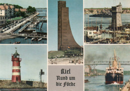 (Allemagne ) KIEL Rund Um Die Forde ,bateau, Phare Péniche  1957 - Kiel