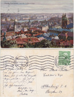 Postcard Prag Praha Totalansicht Von Der Schlossstiege 1910 - Czech Republic