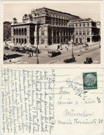 Ansichtskarte Wien Staatsoper Mit Oldtimern Und Straßenbahn 1939 - Autres & Non Classés