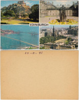 Edinburg Dùn Èideann Brücke Castle Totale Postcard 1998 - Autres & Non Classés
