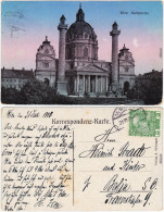 Ansichtskarte Wien Karlskirche 1908  - Autres & Non Classés
