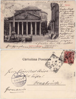 Cartoline Rom Roma Panthenon Di Agrippa 1903  - Autres & Non Classés