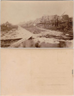 Ansichtskarte  Zerstörte Straße 1917  - Weltkrieg 1914-18