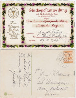  Glückspostanweisung: 365 Glückliche Tage Im Jahr, Neujahr, Goldschrift 1929 - New Year