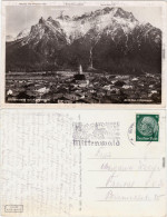 Ansichtskarte Mittenwald Blick über Die Stadt 1935 Foto - Mittenwald