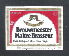 BIERETIKET -   BROUWMEESTER  - 25 CL  (BE 359) - Cerveza