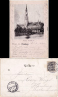 Hamburg Blick Auf Das Neue Rathaus Ansichtskarte 1902 - Otros & Sin Clasificación