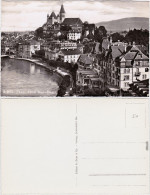 Thun Thoune Stadt, Promenade Und Hotel Beau Rivage Foto Ansichtskarte 1965 - Autres & Non Classés