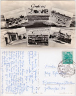 Ansichtskarte Zinnowitz Usedom Promenade, Kurhaus, Meer Und Strand 1959 - Zinnowitz