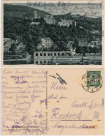 Ansichtskarte Heidelberg Das Schloß Oberhalb Der Brücke Gesehen 1925 - Heidelberg