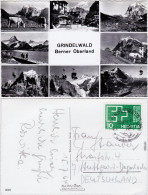 Grindelwald Mehrbild: Straßen, Berglifte, Panoramen Alm Foto Ansichtskarte 1964 - Autres & Non Classés