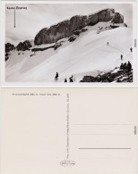Oberstdorf (Allgäu) Skifahrer Am Hahnenköpfle Foto Ansichtskarte  1940 - Oberstdorf