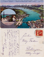 Zürich 2 Bild: Aus Der Vogelschau, Uetliberg Restaurant Uto-Kulm 874 M  1920 - Other & Unclassified