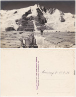Zell Am See Bergsteiger An Einer Gletscherspalte Am Großklockner Fotokarte 1926 - Sonstige & Ohne Zuordnung