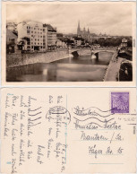 Pilsen Plzeň Stadt, Brücke Foto Ansichtskarte 1938 - Tchéquie