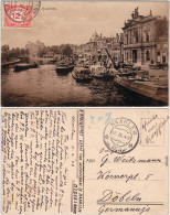 Haarlem Hafen Und Straße Ansichtskarte Vintage Postcard Nordholland 1923 - Other & Unclassified