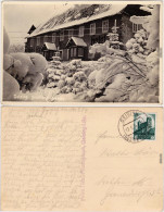 Geising Altenberg (Erzgebirge) Partie Am Hotel Im Winter 1934 - Geising