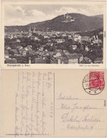 Wernigerode Blick Von Der Sennhütte Ansichtskarte 1919 - Autres & Non Classés