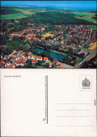 Horn Bad Meinberg Blick Von Oben Auf Die Stadt Mit Teichanlage   1980 - Autres & Non Classés