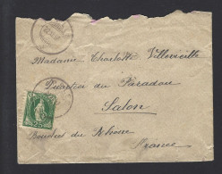 LETTRE SUISSE Pour SALON FRANCE 1897 - Briefe U. Dokumente