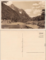 Foto Ansichtskarte 
Mittenwald Panorama Mit Haus Am See 1932 - Mittenwald