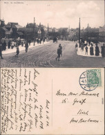 Ansichtskarte Kiel Straßenpartie, Belebt - Kleine Brücke 1910 - Andere & Zonder Classificatie