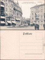 Wiesbaden Krantzplatz - Geschäfte Ansichtskarte 1908 - Wiesbaden