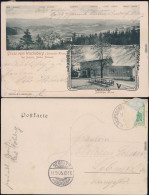 Sebnitz 2 Bild: Wacheberg, Schweizer Krone Jugendstil Ansichtskarte 1905 - Sebnitz