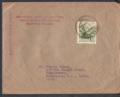 SPAIN, 1949, Cover From Spain To India, 1 Stamps Used, - Brieven En Documenten