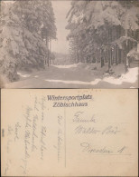 Auerbach (Vogtland) Wintersportplatz Zöbischhaus 1918 Privatfoto - Auerbach (Vogtland)