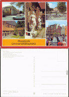 Rostock Universitätsplatz Ansichtskarte Mehrbild 1984 - Rostock