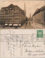 Altstadt Hamburg Mönckebergstraße Mit Rathaus, Straßenbahn Ansichtskarte 1924 - Otros & Sin Clasificación