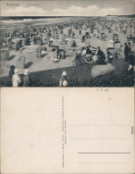 Norderney Belebter Nordtrand - Strandkörbe Ansichtskarte 1914 - Norderney