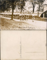 Paderborn Marschierende Soldaten - Sennelager  - Privatfoto Ansichtskarte 1936 - Paderborn