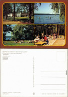Pieskow Bad Saarow  Badestrand, Liegewiese, Kegelbahn Ansichtskarte 1984 - Bad Saarow