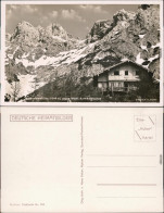 Mittenwald Mittenwalderhütte  - Karwendelspitze Foto Ansichtskarte  1935 - Mittenwald