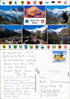 Ansichtskarte Saas-Fee Bergmassiv, Bergbaude, Panorama, Ortsmotive 1999 - Autres & Non Classés